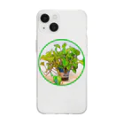 Umageのポトス（pothos）観葉植物 Soft Clear Smartphone Case