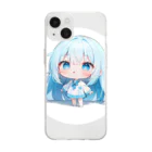 Firelyのチビミク Soft Clear Smartphone Case