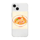 N氏のデザイン倉庫(Mr. N's Design Warehouse)の昭和のラーメン Soft Clear Smartphone Case