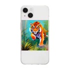 Taiwan_CreatorのTiger Soft Clear Smartphone Case