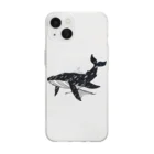 TOY PAPA SHOP の鯨雲 Soft Clear Smartphone Case