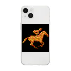 mumusの馬　colorful Soft Clear Smartphone Case