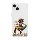 islandmoon13のCOWGIRL　じゃじゃ馬娘　tempestuous girl Soft Clear Smartphone Case