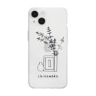 chieemakoの一輪挿し Soft Clear Smartphone Case