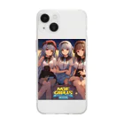 KAZU SHOPの萌え系　癒し女子 Soft Clear Smartphone Case