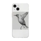 kezu-meの羽ばたく鳥 Soft Clear Smartphone Case