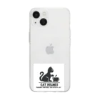  cat Holmesのdaily life at home Soft Clear Smartphone Case