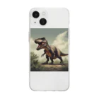 Ryuu_0925の迫力ある恐竜 Soft Clear Smartphone Case