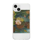 JjyunKaigaKoubouの2020年5月岡田美術館前 雨後の蓮の花 Soft Clear Smartphone Case