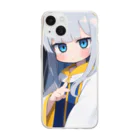 ケモ耳美少女キツネちゃん（AIart）の魅惑的なキツネ姿の美女 Soft Clear Smartphone Case