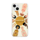 Quatre Illustrationのキャトル・ガール00_color1 Soft Clear Smartphone Case