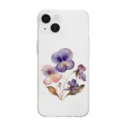 Atelier Petrichor Forestのヴィオラ Viola Soft Clear Smartphone Case