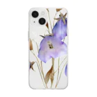 Atelier Petrichor Forestのキキョウ Chinese bellflower Soft Clear Smartphone Case