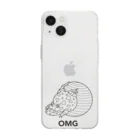 内野ツノガエルのバランスボールOMG Soft Clear Smartphone Case