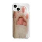 咲夜の隠れ家の肉球ちゃん Soft Clear Smartphone Case