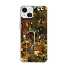 世界美術商店のネーデルラントの諺 / Netherlandish Proverbs Soft Clear Smartphone Case