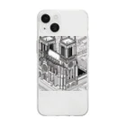 YoMiTの有名な観光スポットをイメージした画像：ノートルダム大聖堂（フランス、パリ） Soft Clear Smartphone Case