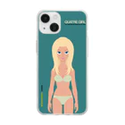 Quatre Illustrationのキャトル・ガール10 Soft Clear Smartphone Case