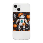 ToToMoの【ハロウィン】ロボット Soft Clear Smartphone Case