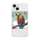 GOLAEのkarafurインコ Soft Clear Smartphone Case