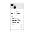 Live_Fullyのmotivation words Soft Clear Smartphone Case
