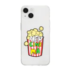 LacのNEW CINEMA Popcorn Soft Clear Smartphone Case