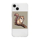 だいすけのカラフトフクロウ Soft Clear Smartphone Case