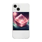 0413otoの永遠の愛ローズクォーツ Soft Clear Smartphone Case