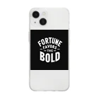 Nexa Official Shop のFortune Favors The Bold Soft Clear Smartphone Case