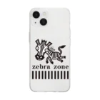 kamono84009のzebra zone Soft Clear Smartphone Case