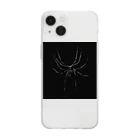 クモの蜘蛛 Soft Clear Smartphone Case
