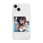 neko_28のセクシー水着のお姉さん1 Soft Clear Smartphone Case