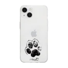 WebArtsの肉球をモチーフにしたオリジナルブランド「nikuQ」（犬タイプ）です Soft Clear Smartphone Case