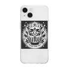 18ban's shopの必勝達磨じゃ！ Soft Clear Smartphone Case