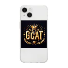 Higurinのgreatest of all time（山羊） Soft Clear Smartphone Case