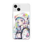 ほしぞら ねむのCosmic Frontier Soft Clear Smartphone Case