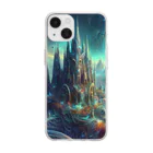 ファンタジアの幻界城の青夜 Soft Clear Smartphone Case