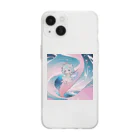 PVACATIONのスイちゃん Soft Clear Smartphone Case