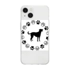 ようこそ　taitaitaro shop への犬好きさん必見！かわいい犬ロゴ🐕✨ Soft Clear Smartphone Case