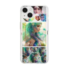 💖宇宙整体♪🌈♪こころからだチャンネル♪💖のuniversal princess and mermaid2023 Soft Clear Smartphone Case