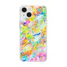 color me color worldのirodori Soft Clear Smartphone Case