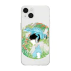 michi_illustのトカゲ女子 Soft Clear Smartphone Case