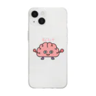 脳みそちゃんの脳ちゃん Soft Clear Smartphone Case