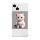 MOnaの可愛い猫 Soft Clear Smartphone Case