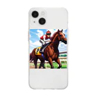 KSK SHOPの競馬(horse racing) ソフトクリアスマホケース