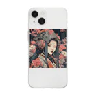 UKIYO-SKETCHのUKIYO-OJO Soft Clear Smartphone Case