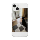 ikeikesawaの犬の弦之助（げんのすけ）ケータイケース Soft Clear Smartphone Case