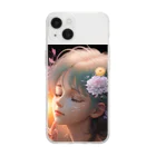 tehi4649の考える女性 Soft Clear Smartphone Case