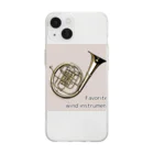 TOMATO913のFavorite wind instrument ～Horn～ Soft Clear Smartphone Case