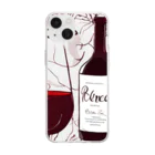 aruyoneの赤ワイン Soft Clear Smartphone Case